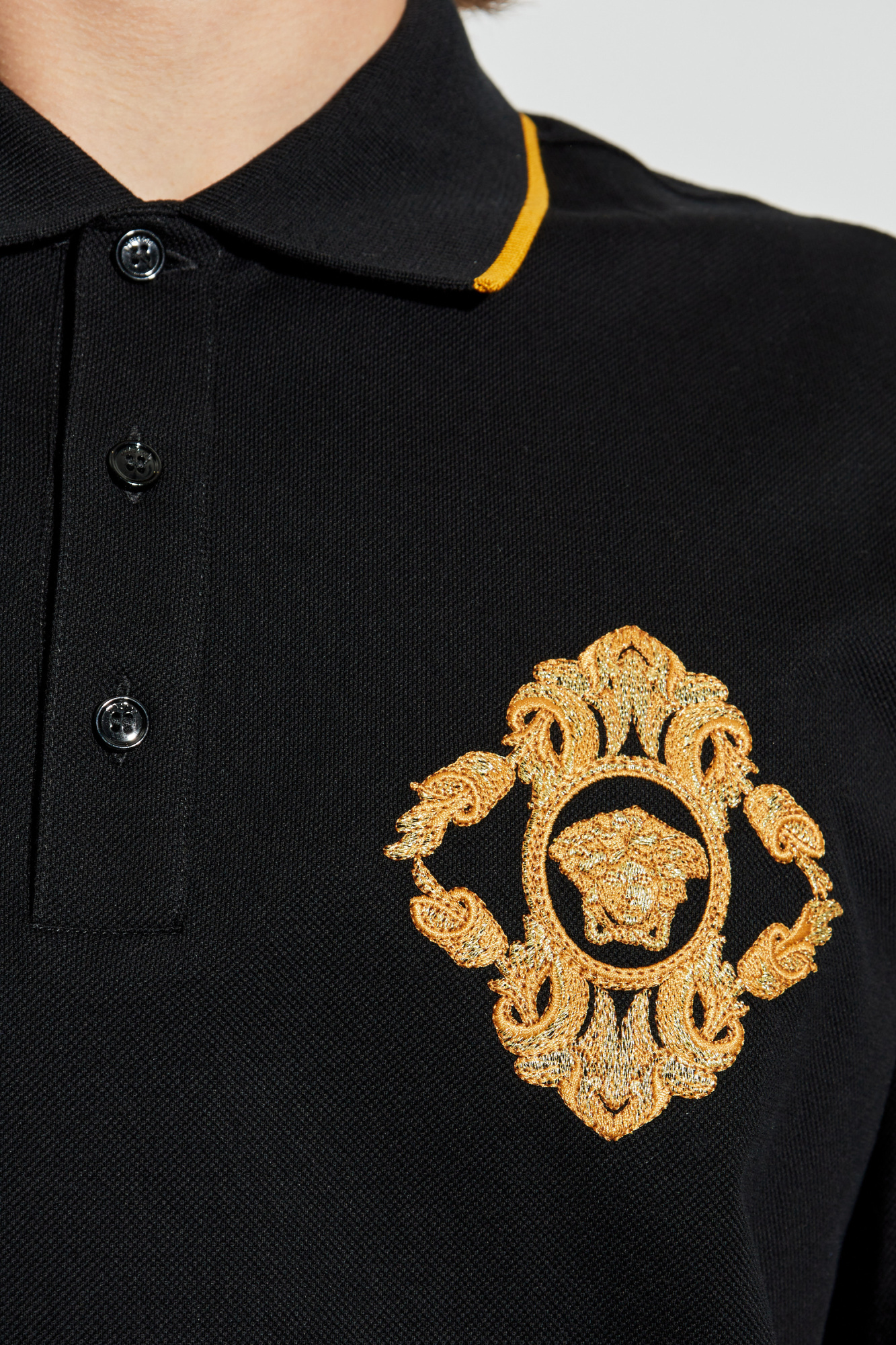 Black Polo with the head of Medusa Versace - Vitkac AS